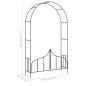 vidaXL Arco de jardín con puerta hierro negro 138x40x238 cm vidaXL Arco de jardín con puerta hierro negro 138x40x238 cm