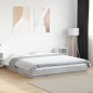 vidaXL Estructura de cama madera de ingeniería gris hormigón 150x200cm