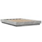 vidaXL Estructura de cama madera de ingeniería gris hormigón 140x190cm