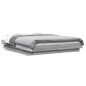 vidaXL Estructura de cama madera de ingeniería gris Sonoma 135x190 cm vidaXL Estructura de cama madera de ingeniería gris Sonoma 135x190 cm