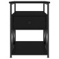 vidaXL Mesitas de noche 2 uds madera de ingeniería negro 40x42x55 cm vidaXL Mesitas de noche 2 uds madera de ingeniería negro 40x42x55 cm