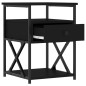 vidaXL Mesitas de noche 2 uds madera de ingeniería negro 40x42x55 cm vidaXL Mesitas de noche 2 uds madera de ingeniería negro 40x42x55 cm