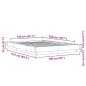 vidaXL Estructura de cama madera de ingeniería roble ahumado 140x200cm vidaXL Estructura de cama madera de ingeniería roble ahumado 140x200cm