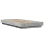 vidaXL Estructura de cama madera de ingeniería gris hormigón 75x190 cm vidaXL Estructura de cama madera de ingeniería gris hormigón 75x190 cm
