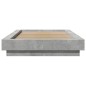 vidaXL Estructura de cama madera de ingeniería gris hormigón 75x190 cm vidaXL Estructura de cama madera de ingeniería gris hormigón 75x190 cm