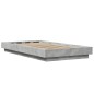 vidaXL Estructura de cama madera de ingeniería gris hormigón 75x190 cm vidaXL Estructura de cama madera de ingeniería gris hormigón 75x190 cm