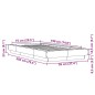 vidaXL Estructura de cama madera de ingeniería gris hormigón 75x190 cm vidaXL Estructura de cama madera de ingeniería gris hormigón 75x190 cm