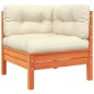 vidaXL Set de sofás jardín 9 pzas con cojines madera pino marrón cera vidaXL Set de sofás jardín 9 pzas con cojines madera pino marrón cera