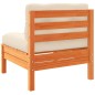 vidaXL Set de sofás jardín 9 pzas con cojines madera pino marrón cera vidaXL Set de sofás jardín 9 pzas con cojines madera pino marrón cera