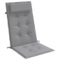 vidaXL Cojines de silla con respaldo alto 2 uds tela Oxford gris vidaXL Cojines de silla con respaldo alto 2 uds tela Oxford gris