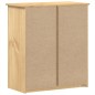 vidaXL Cómoda cajonera Corona madera maciza de pino 80x40x89 cm