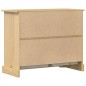 vidaXL Cómoda cajonera Corona madera maciza de pino 103x46x83 cm vidaXL Cómoda cajonera Corona madera maciza de pino 103x46x83 cm