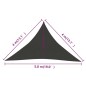 vidaXL Toldo de vela antracita HDPE 160 g/m² 4x4x5,8 m vidaXL Toldo de vela antracita HDPE 160 g/m² 4x4x5,8 m