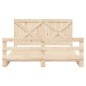 vidaXL Estructura de cama con cabecero madera maciza de pino 200x200cm vidaXL Estructura de cama con cabecero madera maciza de pino 200x200cm