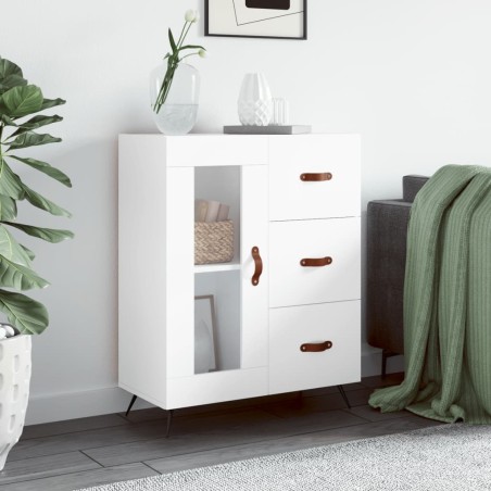 vidaXL Aparador de madera de ingeniería blanco 69,5x34x90 cm