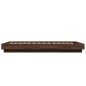 vidaXL Estructura cama con luces LED madera marrón roble 100x200 cm vidaXL Estructura cama con luces LED madera marrón roble 100x200 cm