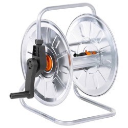 vidaXL Carrete de pared para manguera de 50 m 1/2" acero