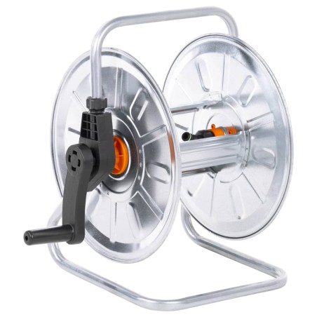 vidaXL Carrete de pared para manguera de 50 m 1/2" acero