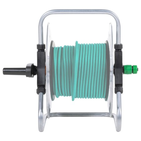 vidaXL Carrete de pared para manguera de 50 m 1/2" acero