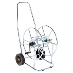 vidaXL Carrito carrete para manguera de 80 m 3/4" acero