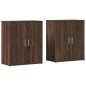 vidaXL Aparador de madera de ingeniería 2 uds marrón roble 60x31x70 cm vidaXL Aparador de madera de ingeniería 2 uds marrón roble 60x31x70 cm