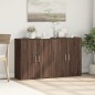 vidaXL Aparador de madera de ingeniería 2 uds marrón roble 60x31x70 cm vidaXL Aparador de madera de ingeniería 2 uds marrón roble 60x31x70 cm