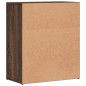 vidaXL Aparador de madera de ingeniería 2 uds marrón roble 60x31x70 cm vidaXL Aparador de madera de ingeniería 2 uds marrón roble 60x31x70 cm