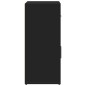 vidaXL Aparador de madera de ingeniería 2 uds negro 60x31x70 cm vidaXL Aparador de madera de ingeniería 2 uds negro 60x31x70 cm