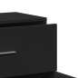 vidaXL Aparador de madera de ingeniería 2 uds negro 60x31x70 cm vidaXL Aparador de madera de ingeniería 2 uds negro 60x31x70 cm