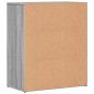 vidaXL Aparador de madera de ingeniería 2 uds gris Sonoma 60x31x70 cm vidaXL Aparador de madera de ingeniería 2 uds gris Sonoma 60x31x70 cm