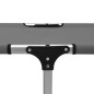 vidaXL Tumbona plegable alta para mayores aluminio gris vidaXL Tumbona plegable alta para mayores aluminio gris