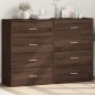 vidaXL Aparadores 2 uds madera de ingeniería marrón roble 60x31x84 cm vidaXL Aparadores 2 uds madera de ingeniería marrón roble 60x31x84 cm