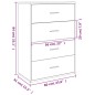 vidaXL Aparadores 2 uds madera de ingeniería marrón roble 60x31x84 cm vidaXL Aparadores 2 uds madera de ingeniería marrón roble 60x31x84 cm