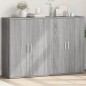 vidaXL Aparadores 2 uds madera de ingeniería gris Sonoma 60x31x84 cm vidaXL Aparadores 2 uds madera de ingeniería gris Sonoma 60x31x84 cm