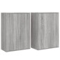 vidaXL Aparadores 2 uds madera de ingeniería gris Sonoma 60x31x84 cm vidaXL Aparadores 2 uds madera de ingeniería gris Sonoma 60x31x84 cm