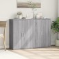 vidaXL Aparadores 2 uds madera de ingeniería gris Sonoma 60x31x84 cm vidaXL Aparadores 2 uds madera de ingeniería gris Sonoma 60x31x84 cm