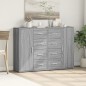 vidaXL Aparadores 2 uds madera de ingeniería gris Sonoma 60x31x84 cm vidaXL Aparadores 2 uds madera de ingeniería gris Sonoma 60x31x84 cm