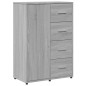 vidaXL Aparadores 2 uds madera de ingeniería gris Sonoma 60x31x84 cm vidaXL Aparadores 2 uds madera de ingeniería gris Sonoma 60x31x84 cm