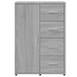 vidaXL Aparadores 2 uds madera de ingeniería gris Sonoma 60x31x84 cm vidaXL Aparadores 2 uds madera de ingeniería gris Sonoma 60x31x84 cm