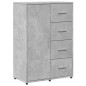 vidaXL Aparadores 2 uds madera de ingeniería gris hormigón 60x31x84 cm vidaXL Aparadores 2 uds madera de ingeniería gris hormigón 60x31x84 cm