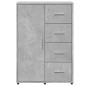 vidaXL Aparadores 2 uds madera de ingeniería gris hormigón 60x31x84 cm vidaXL Aparadores 2 uds madera de ingeniería gris hormigón 60x31x84 cm
