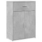 vidaXL Aparadores 2 uds madera de ingeniería gris hormigón 60x30x84 cm