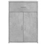 vidaXL Aparadores 2 uds madera de ingeniería gris hormigón 60x30x84 cm