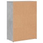 vidaXL Aparadores 2 uds madera de ingeniería gris hormigón 60x30x84 cm