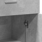 vidaXL Aparadores 2 uds madera de ingeniería gris hormigón 60x30x84 cm