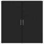 vidaXL Aparadores 2 unidades madera de ingeniería negro 79x38x80 cm vidaXL Aparadores 2 unidades madera de ingeniería negro 79x38x80 cm