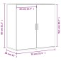 vidaXL Aparadores 2 unidades madera de ingeniería negro 79x38x80 cm vidaXL Aparadores 2 unidades madera de ingeniería negro 79x38x80 cm