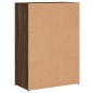 vidaXL Aparadores 2 uds madera de ingeniería marrón roble 60x30x84 cm