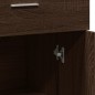 vidaXL Aparadores 2 uds madera de ingeniería marrón roble 60x30x84 cm