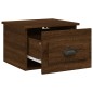 vidaXL Mesitas de noche de pared 2 uds color roble marrón 41,5x36x28cm vidaXL Mesitas de noche de pared 2 uds color roble marrón 41,5x36x28cm